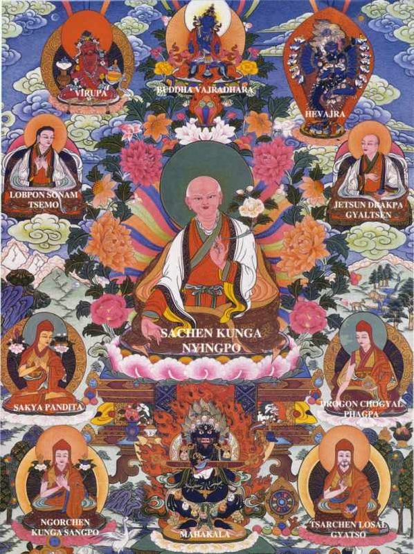 Sakya founding fathers, Tibet.