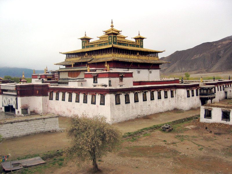 Central building of the Samye Monastery, Tibet.