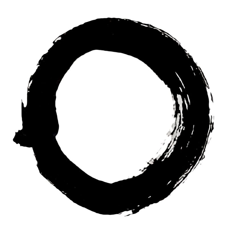 Ensō (Zen Circle) calligraphy by Kanjuro Shibata XX, c. 2000.