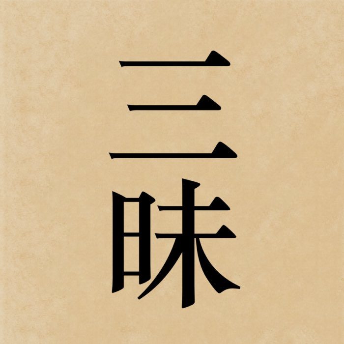 The kanji 三昧, which reads zanmai in Japanese, literally means 'samādhi'.