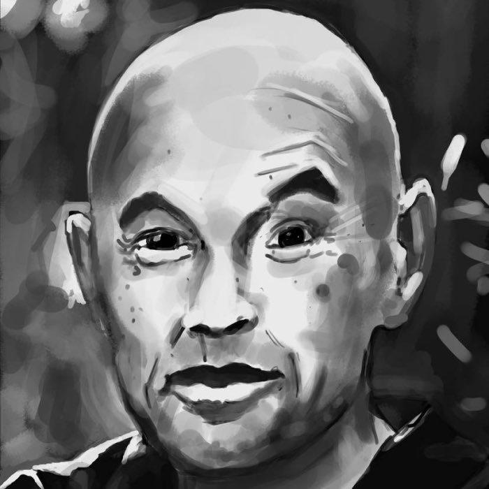 Shunryu Suzuki, sketched by Sadobeam.