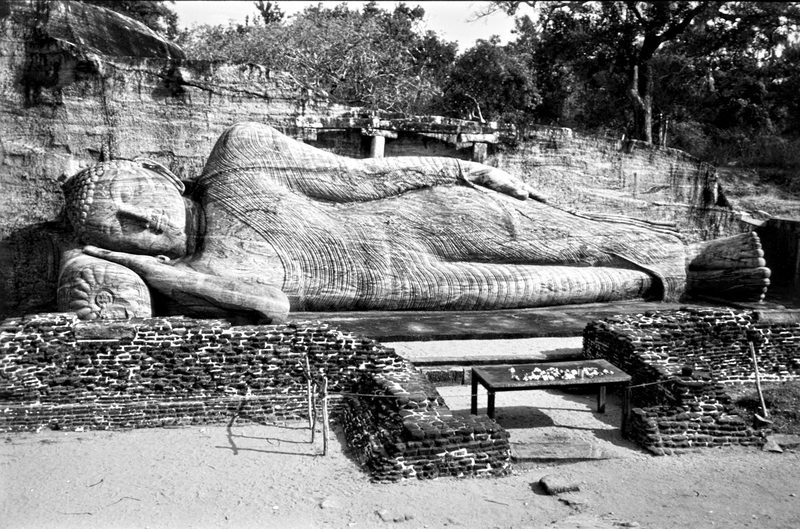 Giant Buddha statue, Polonnaruwa, Sri Lanka.