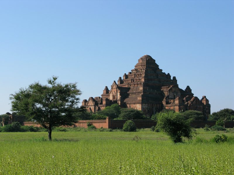Dhammayangyi (Dhammayan) Temple, the largest of all the temples in Bagan, Myanmar. Today, the temple is a UNESCO World Heritage Site.