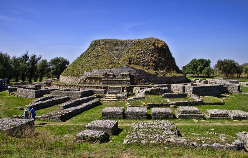 The Dharmarajika Stupa, a Mauryan-era Buddhist stupa near the city of Taxila.