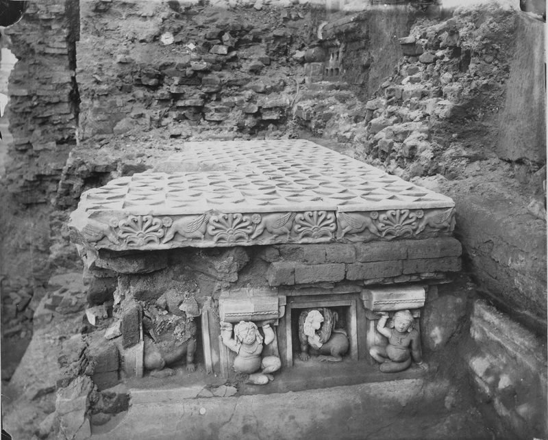 The Diamond throne at the Mahabodhi Temple, attributed to Ashoka.