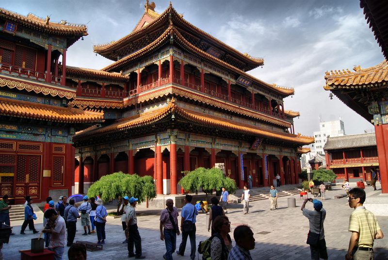 Dongcheng of the Yonghe Temple, Beijing, China.