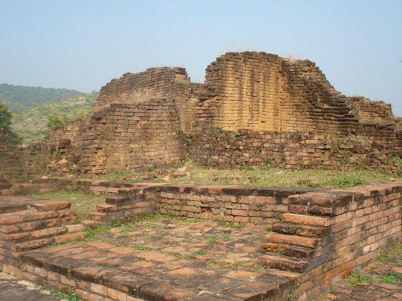 Ruins of the Akhara (place where martial arts are practiced) of king Jarasandha, Rajgir, Bihar.