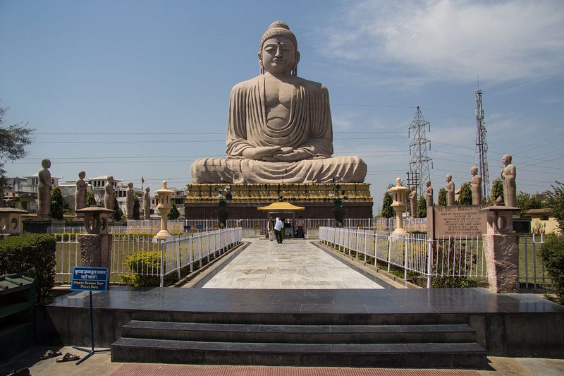 Great Buddha statue at Bodhgaya, India.