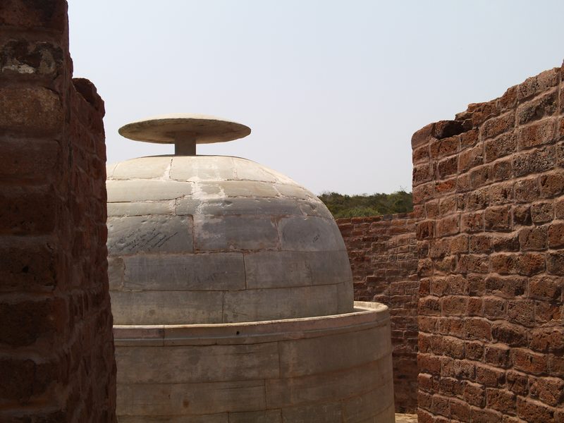 An early stupa at Guntupalle, probably Maurya Empire, 3rd c. BCE.