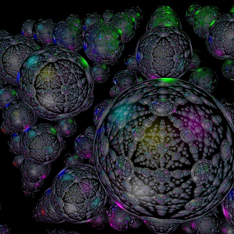 Artistic representation of Indra's Net, a central metaphor in Huayan Buddhism.