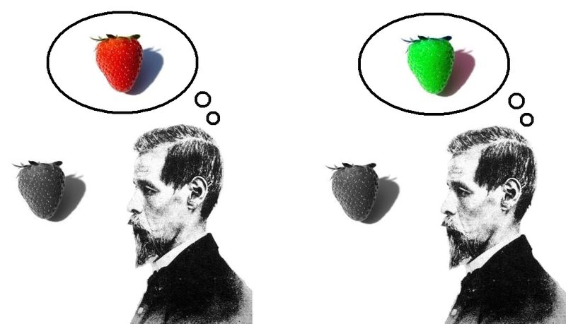 The hard problem is often illustrated by appealing to the logical possibility of inverted visible spectra.
