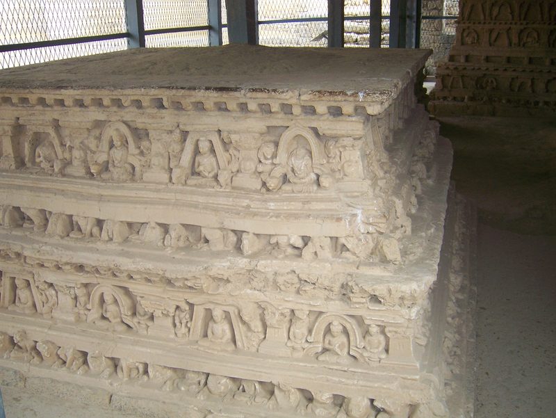 A votive Stupa at the Jaulian monastery, Taxila.