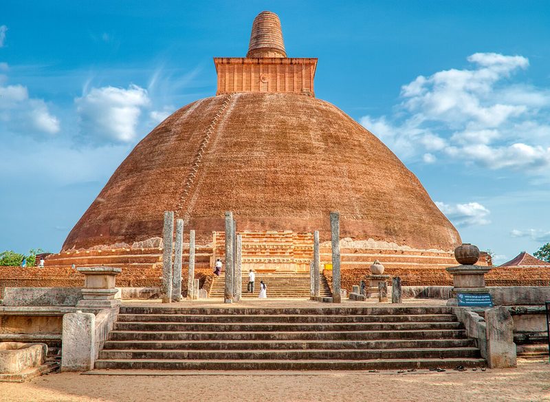 Jetavanaramaya in Sri Lanka, the tallest stupa in the ancient world.