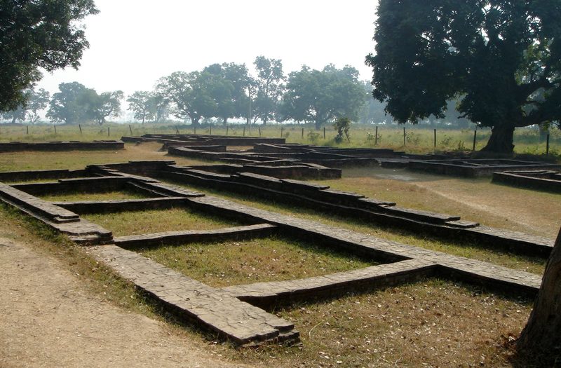 Remains of some structures (houses or the Royal Palace?) in Tilaurakot, the site of the city of Kapilavastu in Nepal (close to Lumbini). It is said that Siddhartha Gautama grew up in this city.