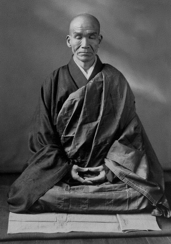 Kodo Sawaki in Zazen (1920) sitting in Zazen.