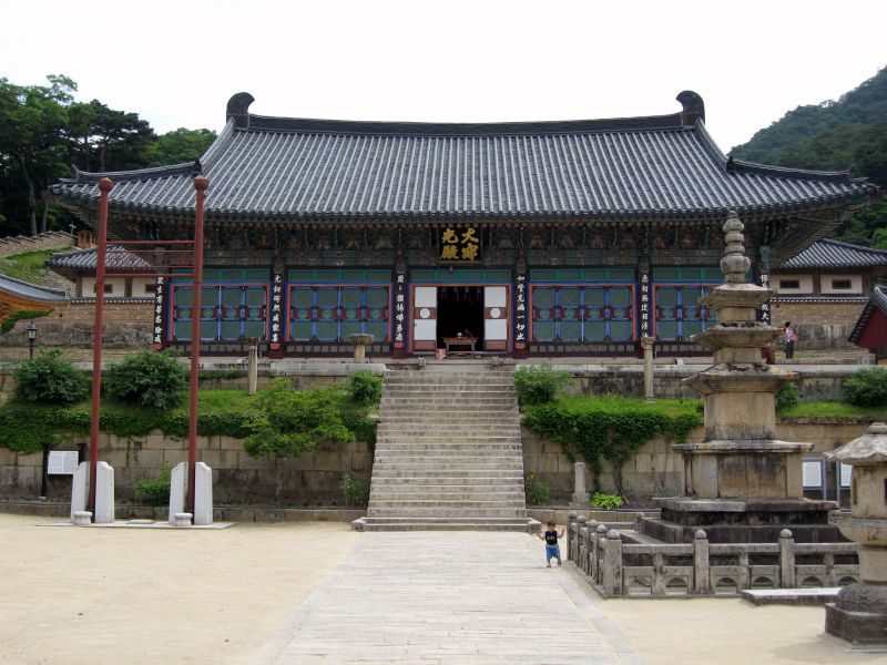 Main hall of the Haein-sa, South Korea.