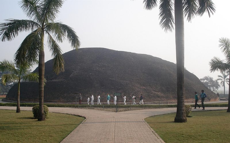 Relic Stupa of Vaishali, built by the Licchavis, and possibly the earliest archaeologically known stupa.