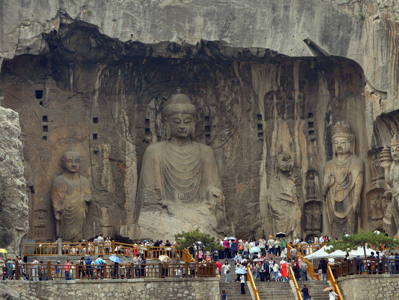 Lu She Na Buddha at the Longmen Grottoes, Henan province, China.
