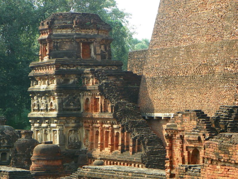 Archaeological site of Nalanda, Bihar, India.
