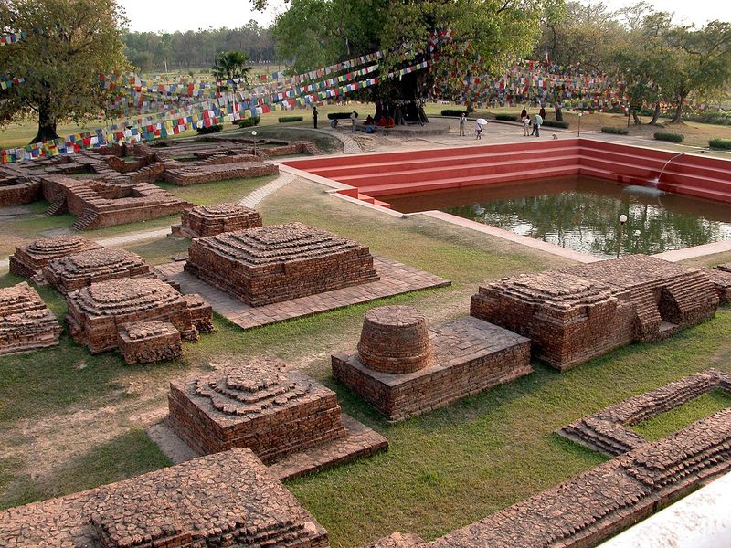 Ancient ruins at Lumbini.