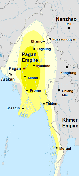 Bagan Empire c. 1210.