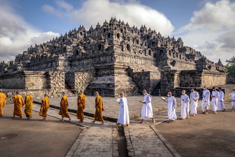 Borobudur temple, Java, Indonesia.