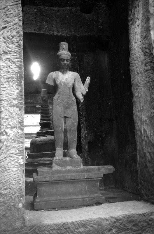 Buddhist statue, known as Lokesvara. Photo taken in 1942.