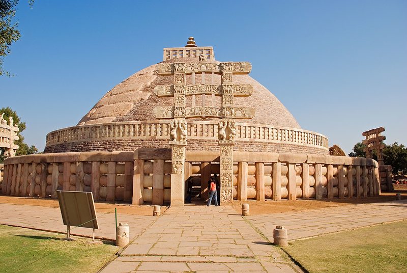 The Great Stupa at Sanchi.