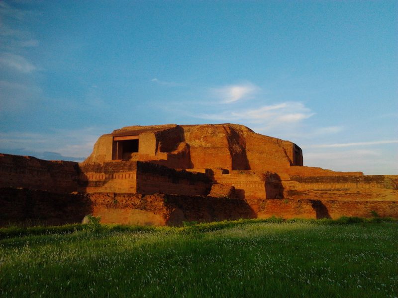Vikramashila Ruins, main stupa at the centre.