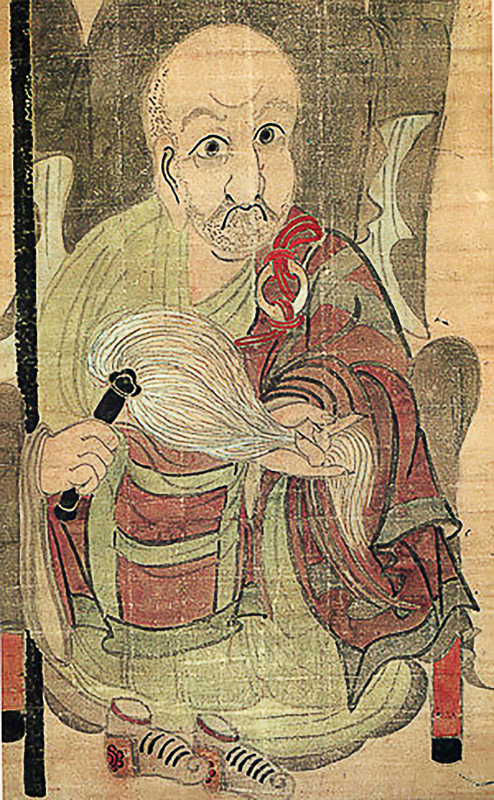 Self-portrait of Zen master Hakuin Ekaku (白隠 慧鶴, 1686–1768).