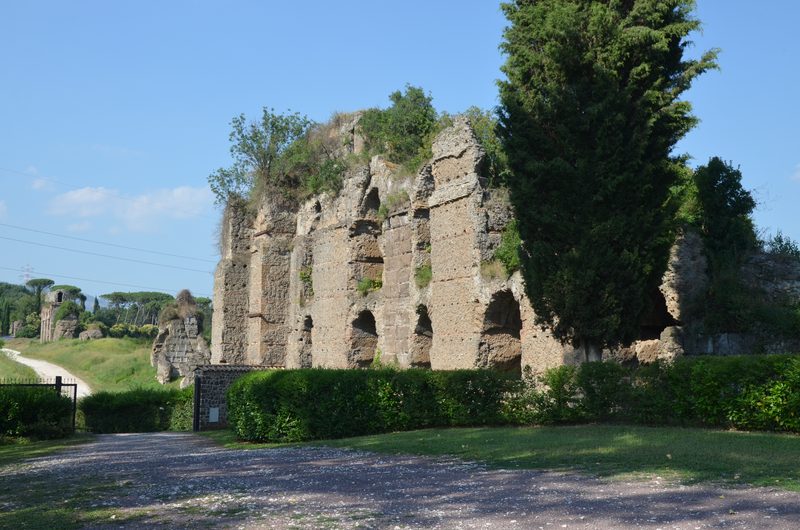 Ruins of the Aqua Anio Vetus, a Roman aqueduct built in 272 BCE.