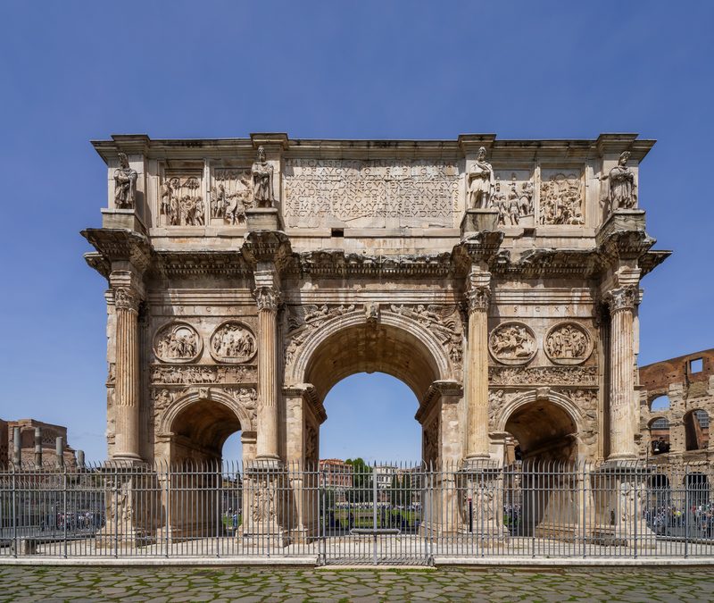 Arch of Constantine in Rome.