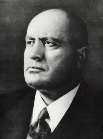 Benito Mussolini.