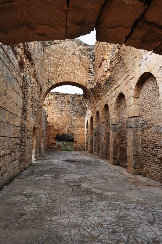 Bulla Regia, inside the thermal baths.