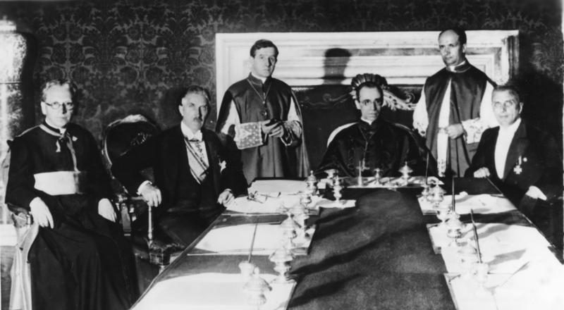 The signing of the Reichskonkordat on 20 July 1933 in Rome.