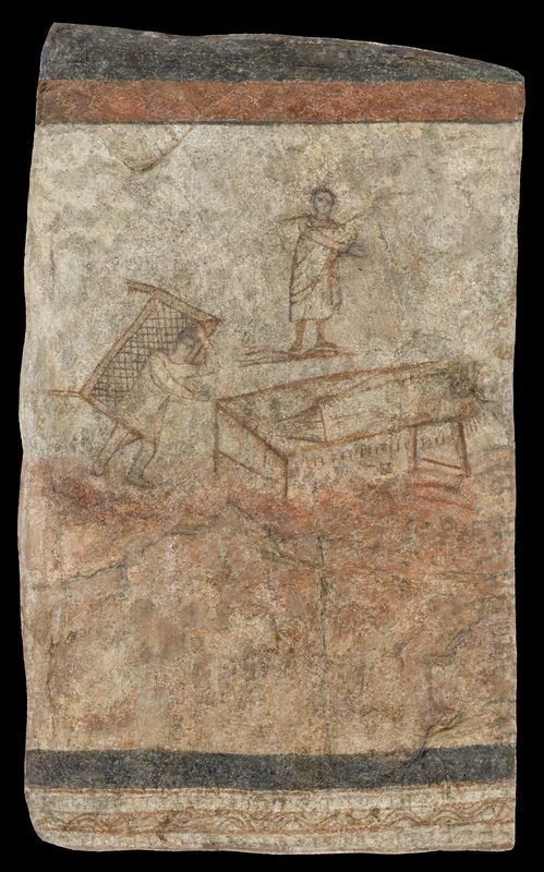 Baptistery wall painting: Healing of the paralytic.