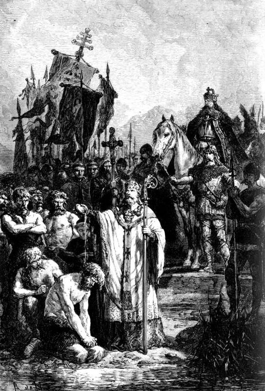 Conversion of the Saxons, A. de Neuville, c. 1869.