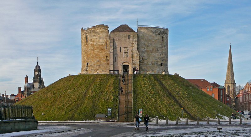 Clifford's Tower, the keep of York Castle.
