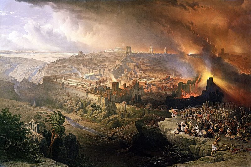 Siege and Destruction of Jerusalem by the Romans, David Roberts, 1850.