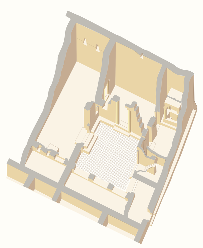 Isometric drawing of the church.