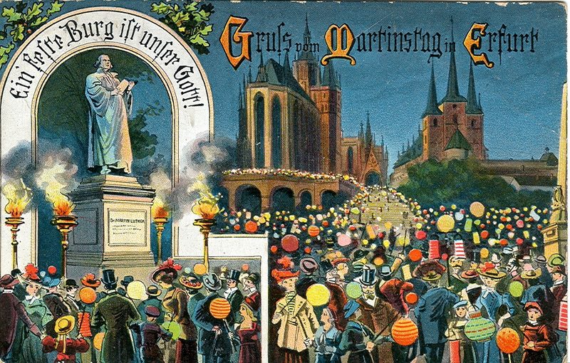Greeting card for St. Martin's Day, Erfurt (1913).