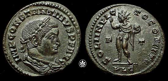 Constantine the Great (306-337) as Sol invictus.