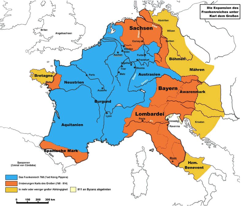 Conquests of Charlemagne.