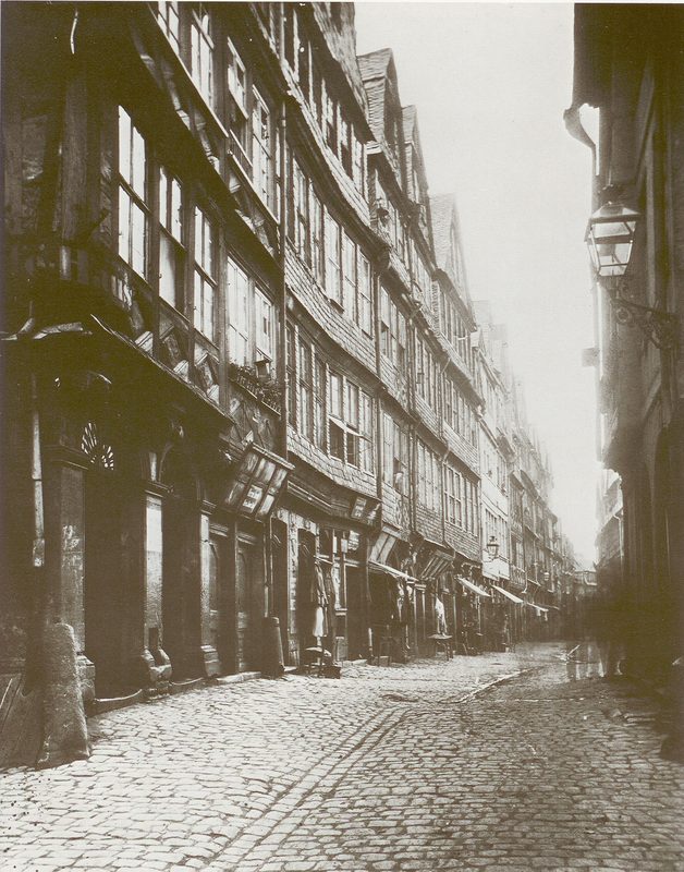Frankfurt Judengasse around 1868.