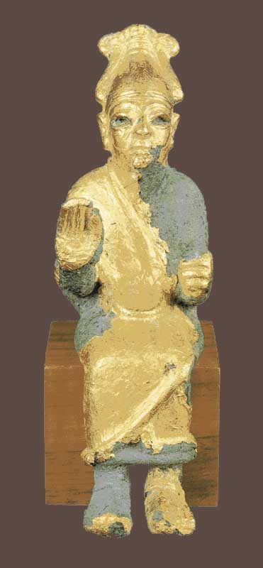 Gilded statuette of El from Ugarit.