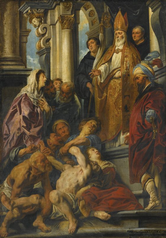 St. Martin Healing the Possessed Man by Jacob Jordaens, 1630.