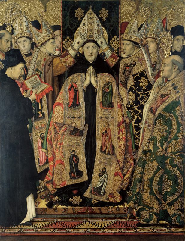 The Consecration of Saint Augustine by Jaume Huguet, around 1463-1470/1475.