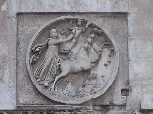 Depiction of Sol Invictus on the Arch of Constantine.