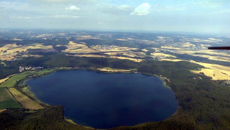 Aerial view of Laacher See.