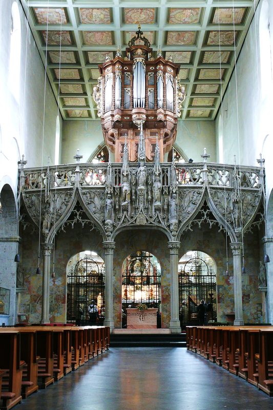 Gothic rood screen in St. Pantaleon, Cologne.